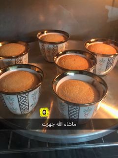 صورة لوصفة بسبوسة الفناجين بدون بيض