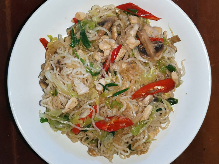 Resep Chicken Mushroom Shirataki Noodle Irit Untuk Jualan