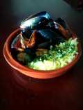 Mejillones a la provenzal con arroz perfumado