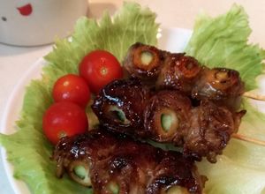 Foto resep Cucumber & Chikuwa Meat Roll Teriyaki 🍢