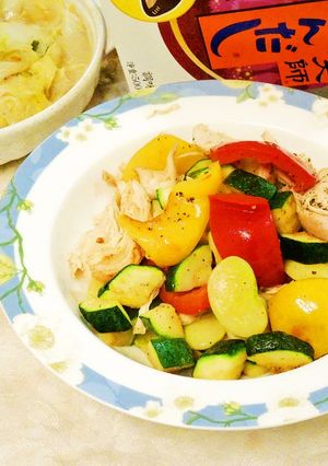 時蔬炒雞絲 的食譜成品照片