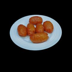 A picture of Wheat flour Gulab Jamun.
