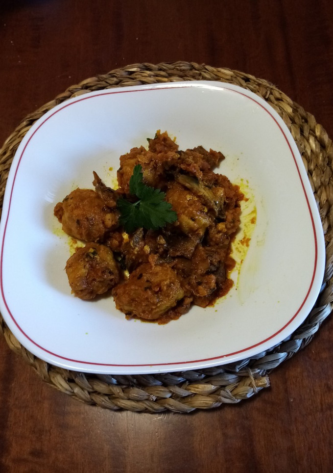 Una foto de Albóndigas con verdura y champiñón
