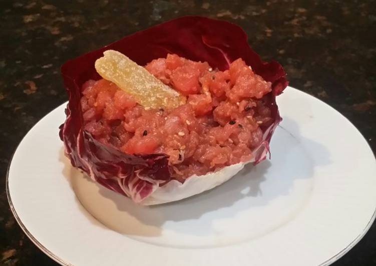 Recipe of Quick Brad&#39;s ahi tuna tartare