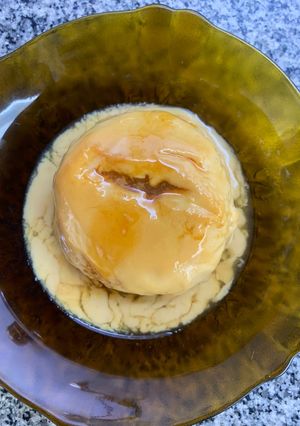 Una foto de Flan individual de Dulce de leche