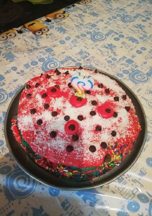 Una foto de Torta tricolor