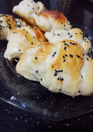 صورة لوصفة 😋كرواسون مقانق😋