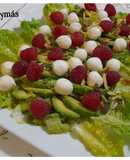 Ensalada de aguacate y frambuesa