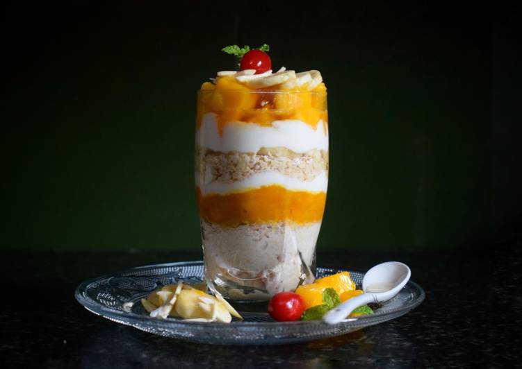 Steps to Prepare Ultimate Mango banana overnight oats