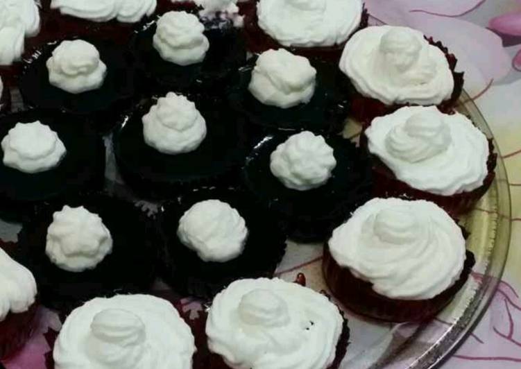 Jello Cupcakes with Whipped Cream