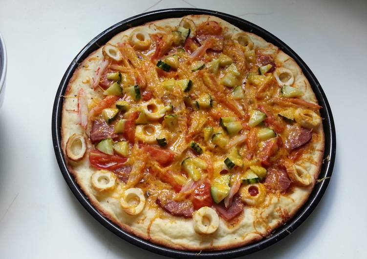 Cara Mudah Membuat pizza suka suka saia Top Enaknya