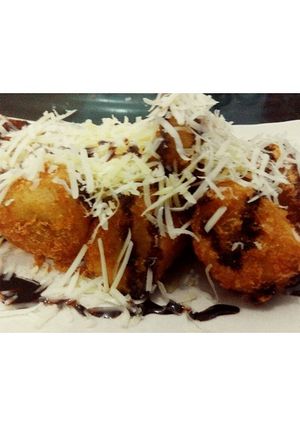 Foto resep pisang goreng kriuk keju