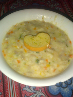 Foto resep vegetable cream soup simple