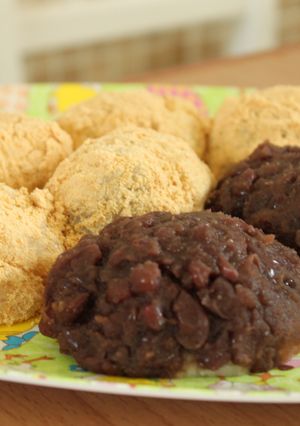 A picture of Ohagi Rice Cakes .