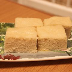A picture of Karukan cake .