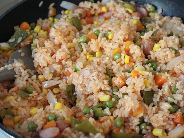 Easy Steps to Prepare Ketchup Rice the Delicious Makes you drool