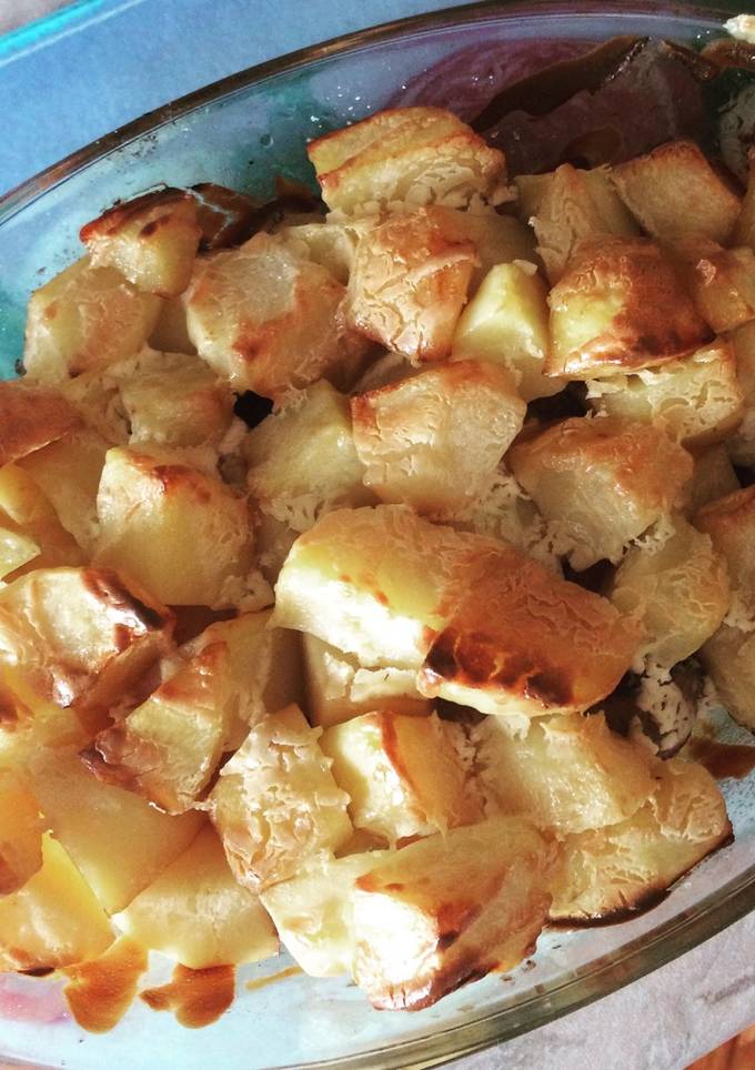 Запечённая картошка с кроликом