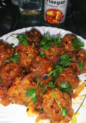 A picture of Maggi crispy manchurian.