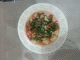 Tumis bayam tempe