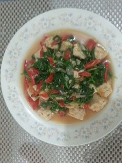 Foto resep Tumis bayam tempe