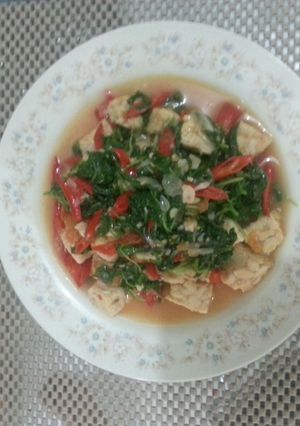 Foto resep Tumis bayam tempe