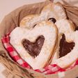 Galletas con corazón de chocolate