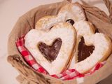 Galletas con corazón de chocolate