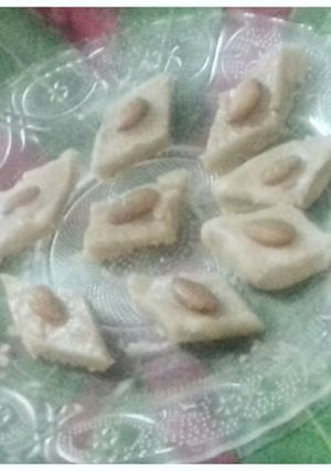 A picture of Mawa barfi.