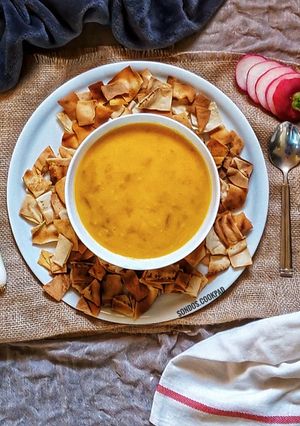 A picture of Lentil Soup with Carrots and Potatoes 🥕🥔.