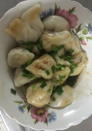 Hình của món Há cảo hấp và chiên.