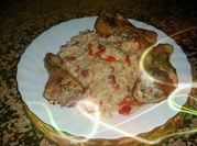 Una foto de milanesa de muslo