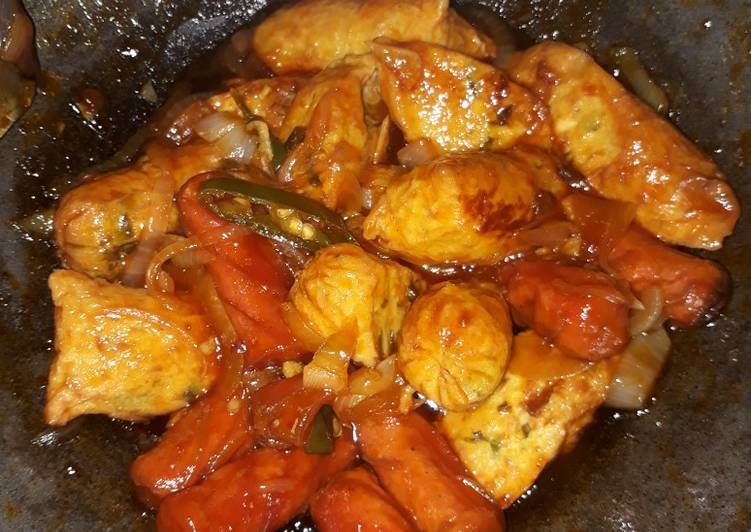 Resep Rolade telor sosis saos tiram yang Bikin Ngiler