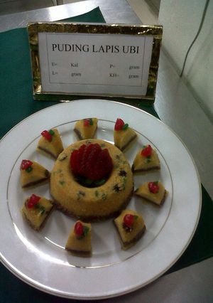 Foto resep Puding Lapis Ubi