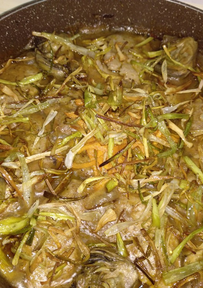 Una foto de Medallones de solomillo en salsa de verduras