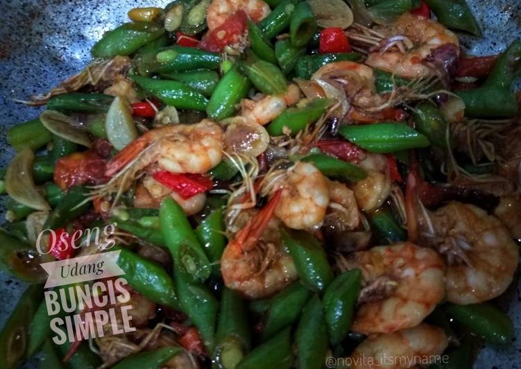 Oseng Udang Buncis Simple