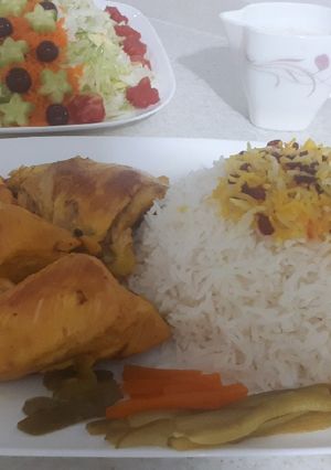 عکسی از دستور زرشک پلو با مرغ🍗