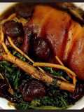 Braised Pork Trotters with Chinese Herbs and Mugwort