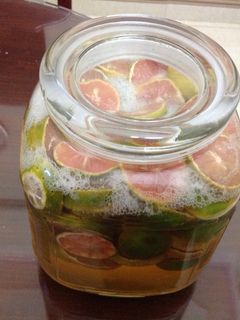 Hình của món Chanh đào ngâm mật ong.