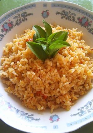Foto resep nasi goreng merah