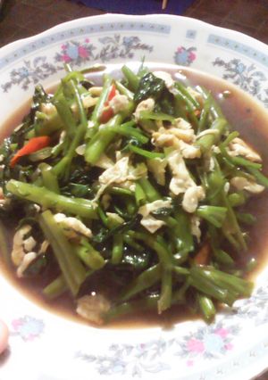 Foto resep tumis kangkung
