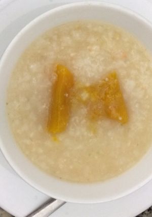 Hình của món CHÁO THỊT HEO BẰM NẤU BÍ ĐỎ CHO BÉ YÊU.