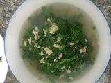 CANH CẢI XOONG NẤU VỚI THỊT BẰM 