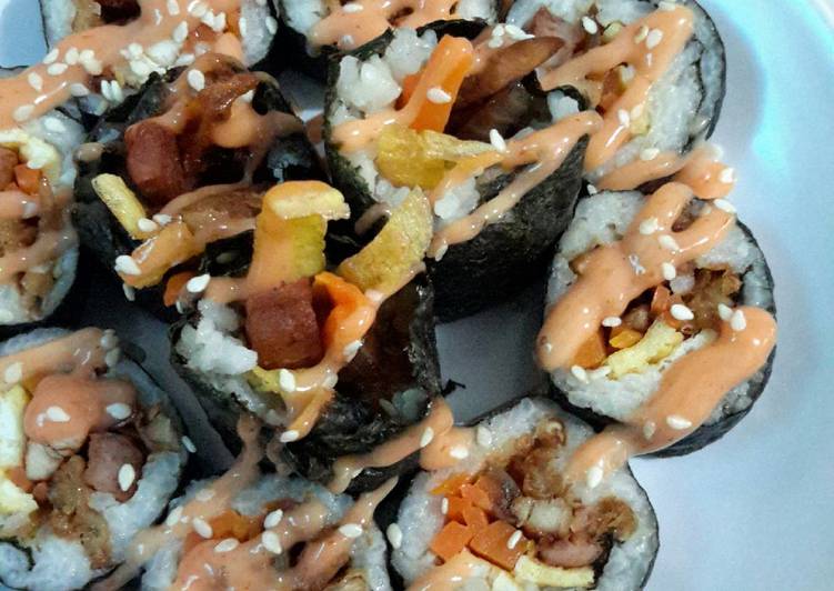 Mushroom Crispy Sushi Roll