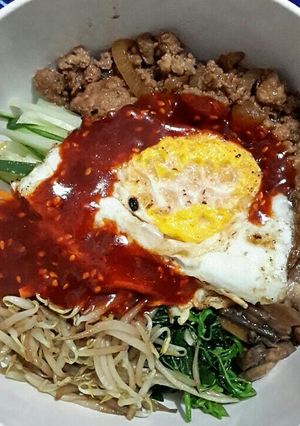 Foto resep Bibimbap (Nasi Campur Korea)