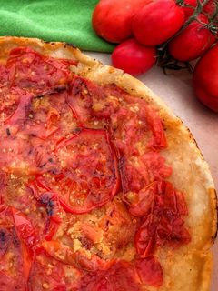 Foto di Torta salata rovesciata ai pomodori (in padella)