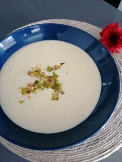 Una foto de Puré de puerros o vichyssoise