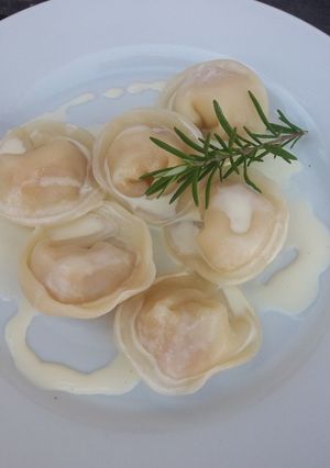 Una foto de Veggie-  capeletis fáciles de calabaza