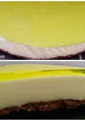 Una foto de Tarta de queso con base de galletas príncipe 