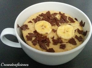 Foto principal de Mug cake de plátano y chocolate 