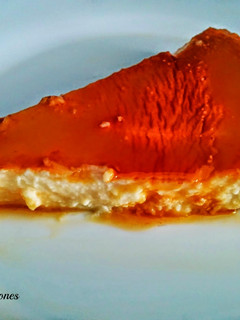 Una foto de Tarta de queso al microondas